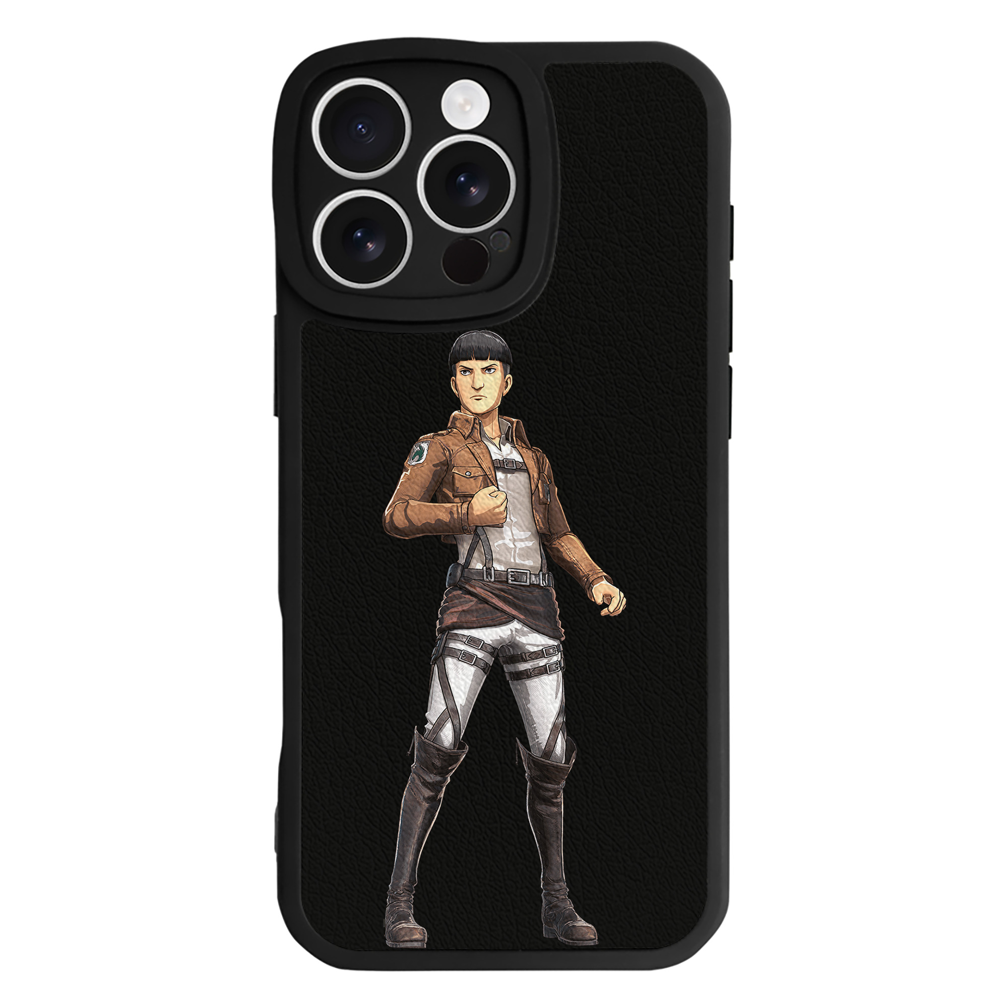 （画像用） 進撃の巨人 Attack on Titan 【iPhone 16シリーズ対応】シリコンスマホケース（レザー調） 材質：シリコン